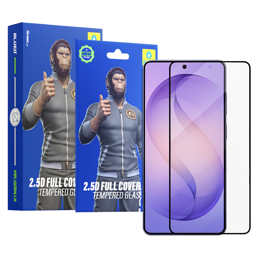Капак за Samsung Galaxy S26 Ultra (комплект от 5) - Blueo 2.5D Silk Full Cover HD HD Glass - Черен