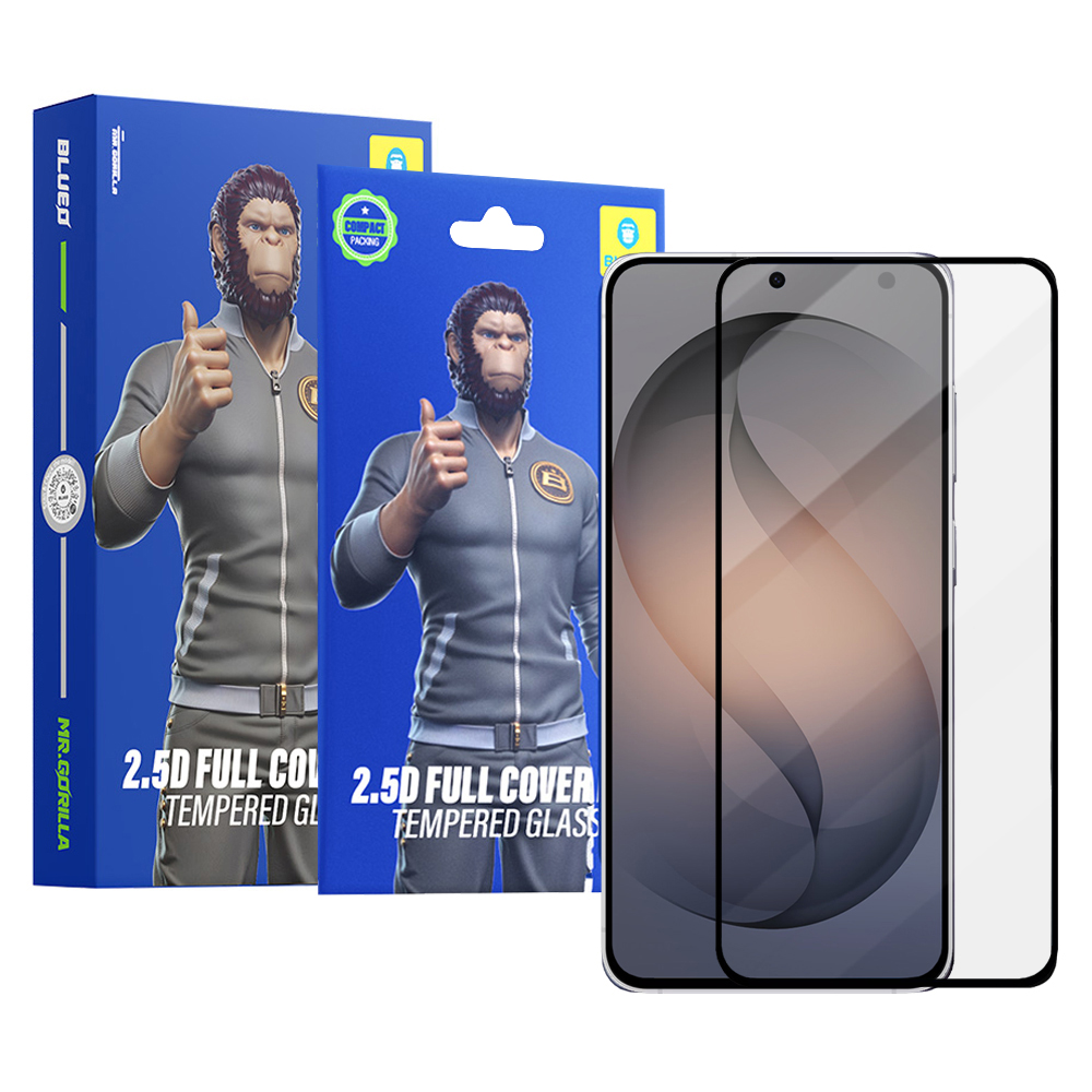 Капак за Samsung Galaxy S26 (комплект от 5 броя) - Blueo 2.5D Silk Full Cover HD HD Glass - Черен