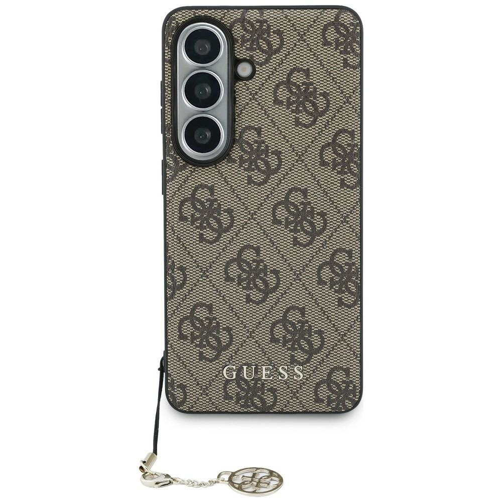 Калъф за Samsung Galaxy S26 - Guess Hardcase 4G Classic Logo Charm (GUHMS26SGF4GBR) - Кафяв