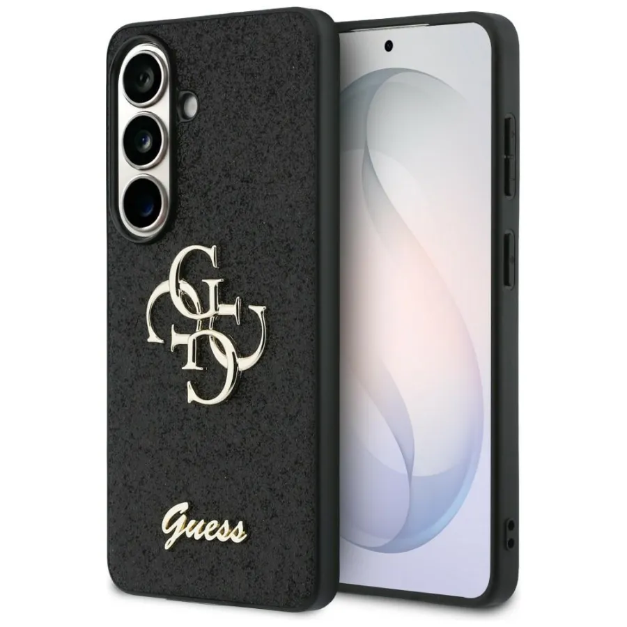 Чантичка за Samsung Galaxy S26 - Guess Fixed Glitter Big 4G Metal Logo (GUHCS26SHG4SGK) - Черна