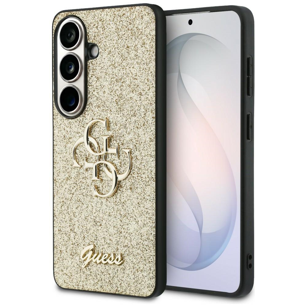 Калъф за Samsung Galaxy S26 - Guess Fixed Glitter Big 4G Metal Logo (GUHCS26SHG4SGD) - Златен
