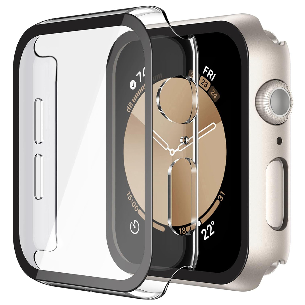 Калъф за Apple Watch 4 / 5 / 6 / SE (40 мм) + калъф - Techsuit Defense360 Pro - Прозрачен