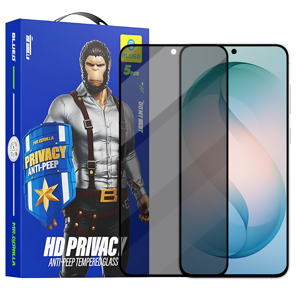 Капак за Samsung Galaxy S26 Plus (комплект от 5) - Blueo Anti-Peep Privacy Glass - Черен