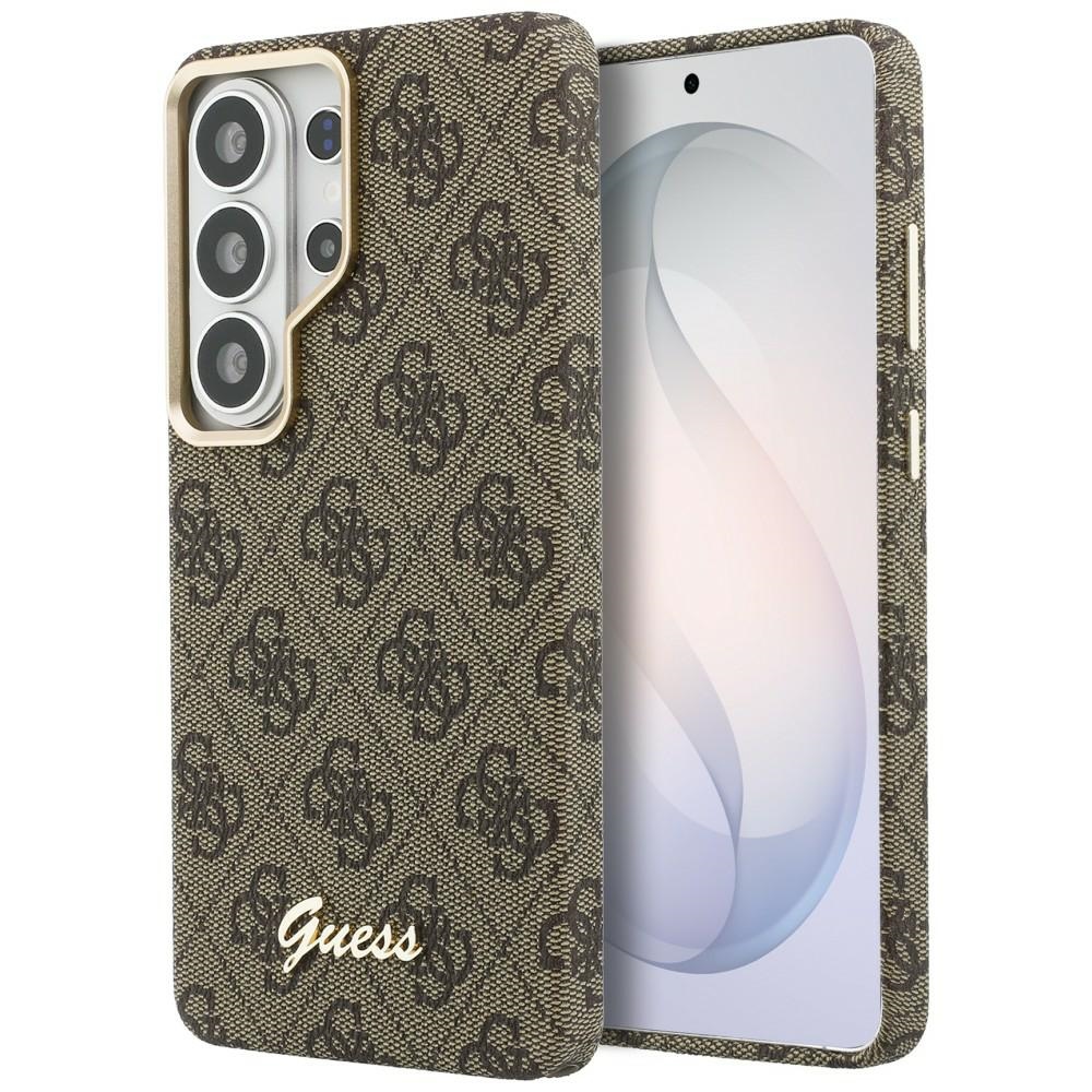 Чантичка за Samsung Galaxy S26 - Guess 4G Script MagSafe (GUHMS26S5P5P4FWWMSW) - кафява