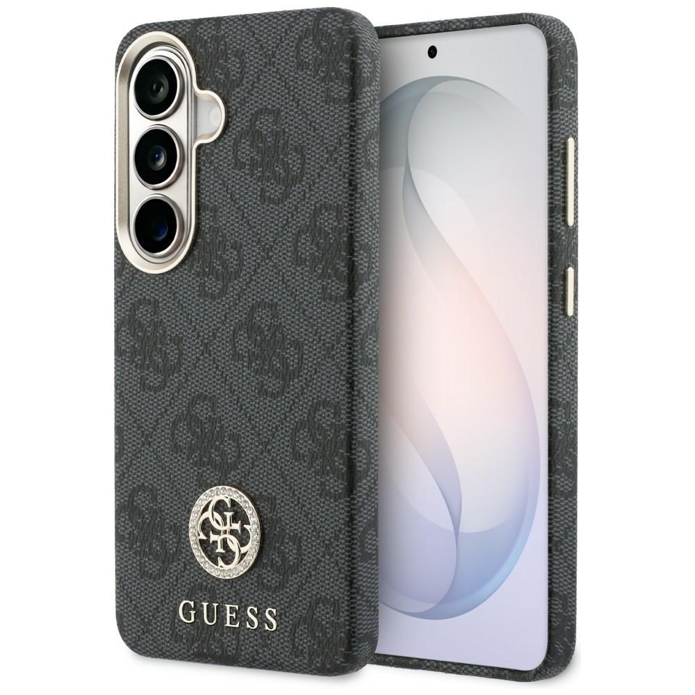 Чанта за Samsung Galaxy S26 - Guess Rhinestone Round Logo MagSafe (GUHMS26SP4GRMDEK) - Черна