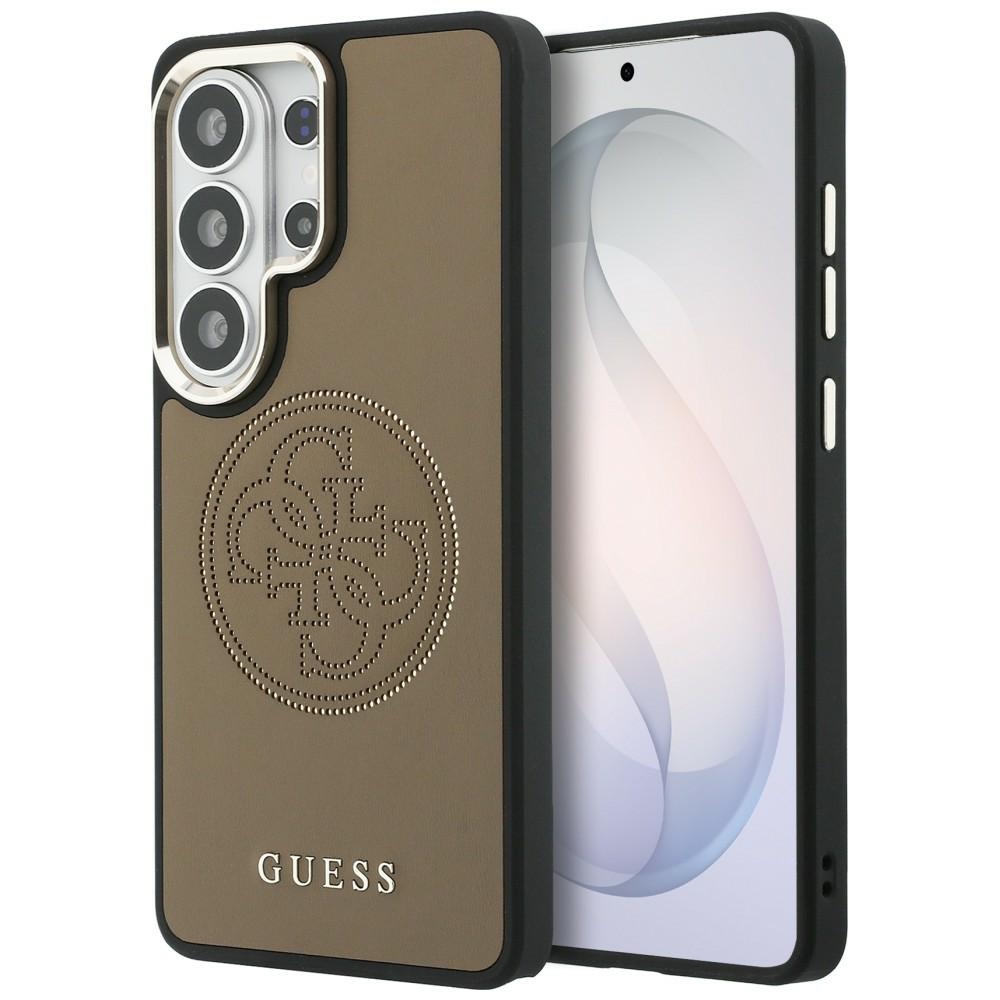 Калъф за Samsung Galaxy S26 Ultra - Guess Перфорирано лого MagSafe (GUHMS26L5PG4SRGW) - Кафяв