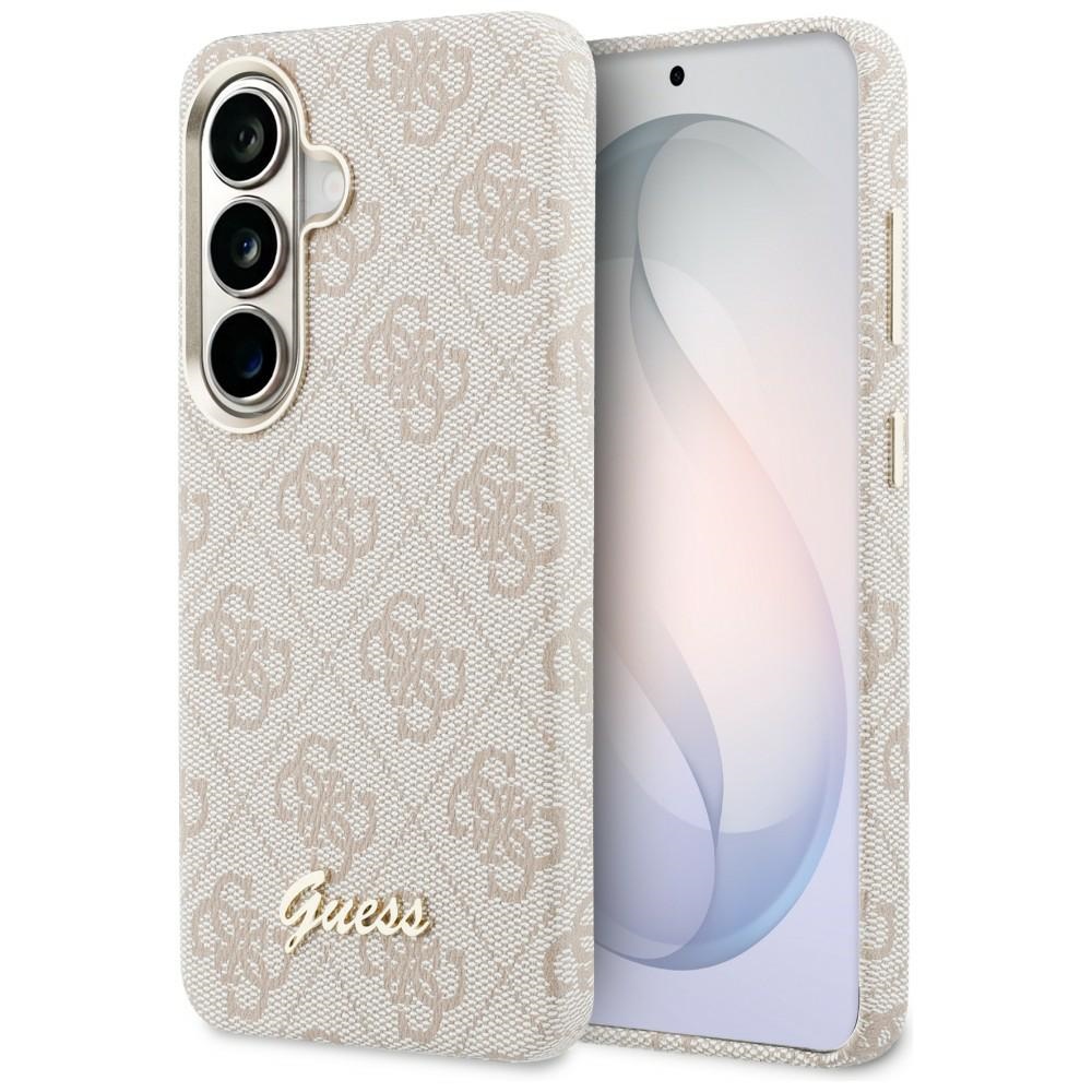 Калъф за Samsung Galaxy S26 - Guess 4G Script MagSafe (GUHMS26S5P4FWWMSP) - Розов