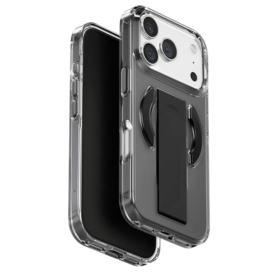 Калъф за iPhone 17 Pro - UNIQ Heldro Air MagClick - черен / сив