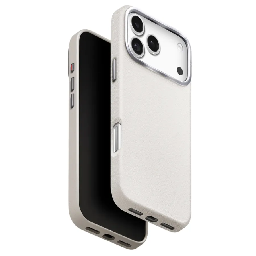 Калъф за iPhone 17 Pro - UNIQ Lyden Leatherette - Сив