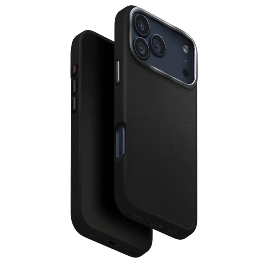 Калъф за iPhone 17 Pro - UNIQ Lyden Leatherette - Черен