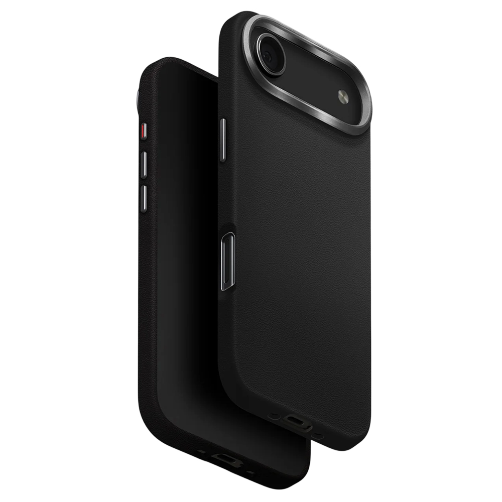 Калъф за iPhone 17 Air - UNIQ Lyden Leatherette - Черен