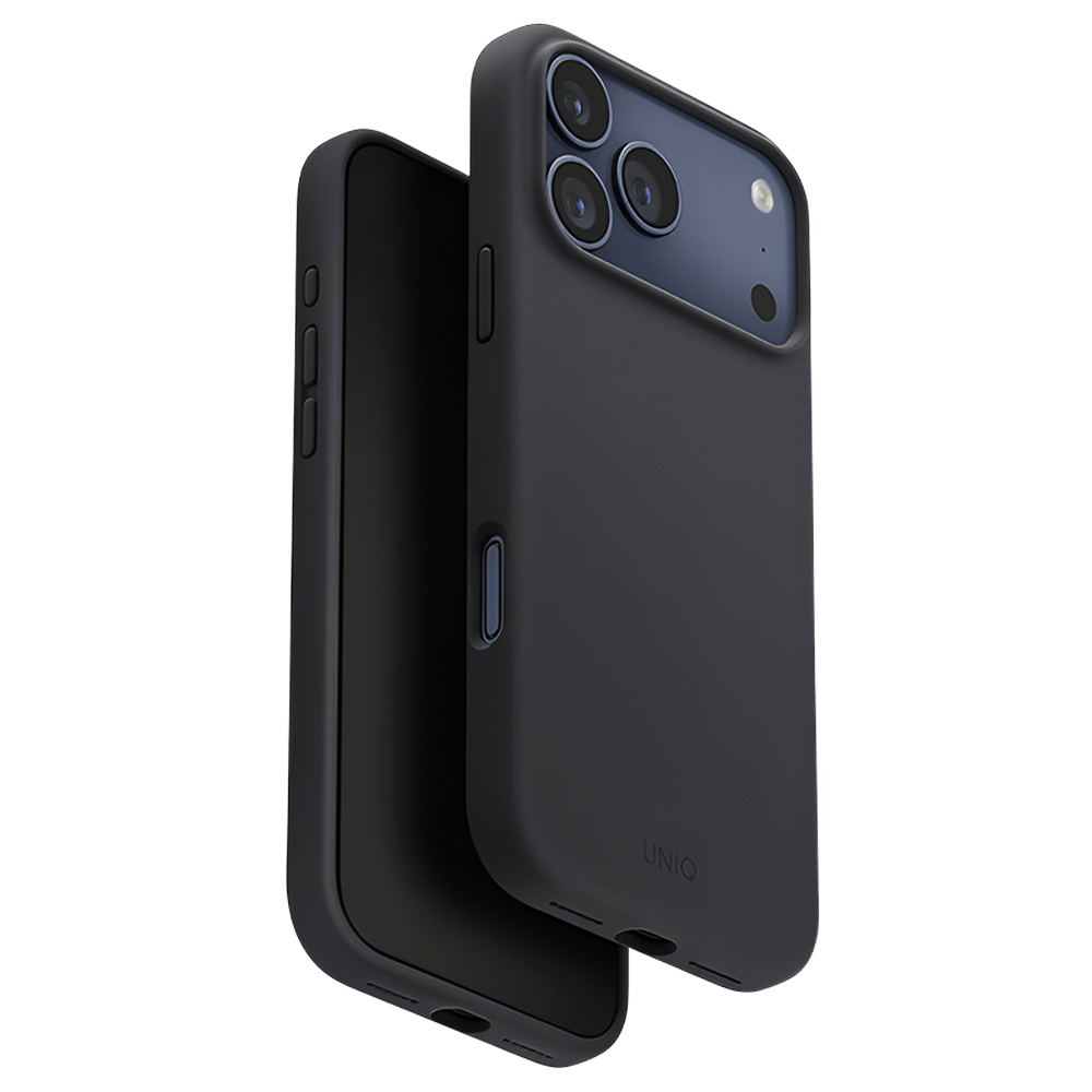 Калъф за iPhone 17 Pro - UNIQ Lino MagClick™ - въглен черен