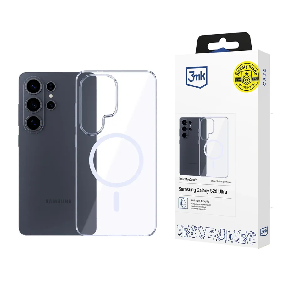 Калъф за Samsung Galaxy S26 Ultra - 3mk Прозрачен MagCase - Прозрачен