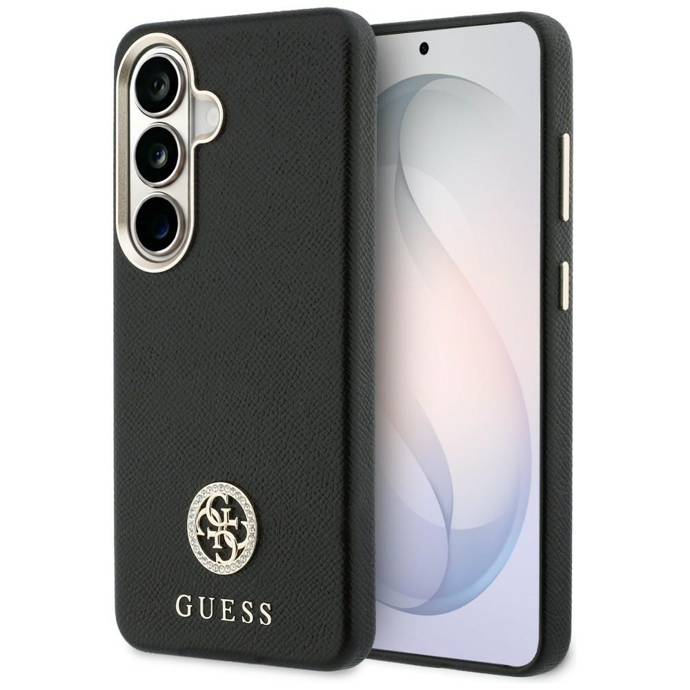 Калъф за Samsung Galaxy S26 Plus - Guess Rhinestone Round Logo MagSafe (GUHMS26MPGCRMDEK) - Черен
