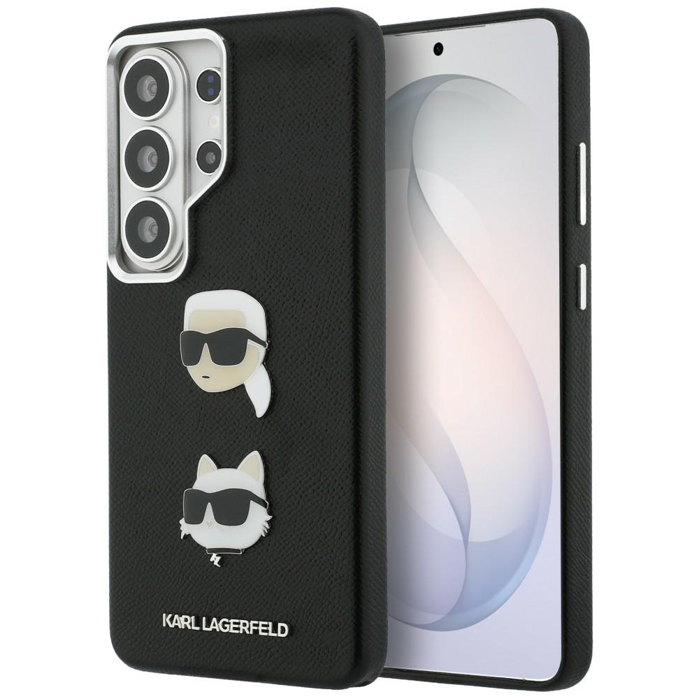 Чанта за Samsung Galaxy S26 Ultra - Karl Lagerfeld Wrapped Leather Saffiano with with K&C Head Pin (KLHCHCS26LPSFDHPOK) - Черна