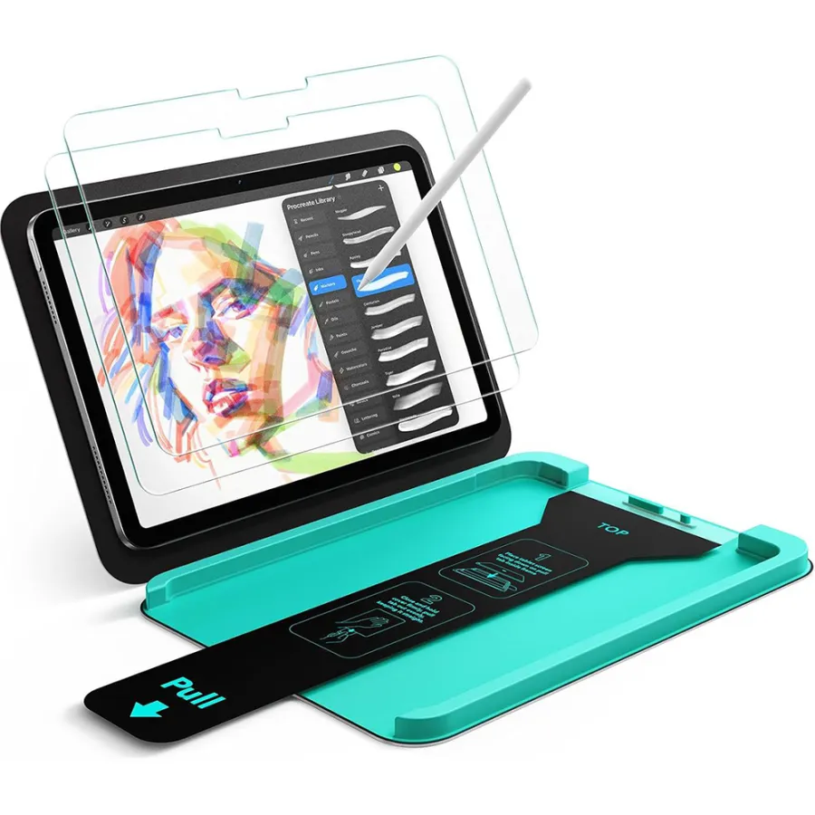 [2x Pack] Калъф за iPad Air 11 (2024) / Air 11 (2025) / Air 11 (2026) - ESR Armorite Armorite Paper-Feel UltraFit Tray - Прозрачен