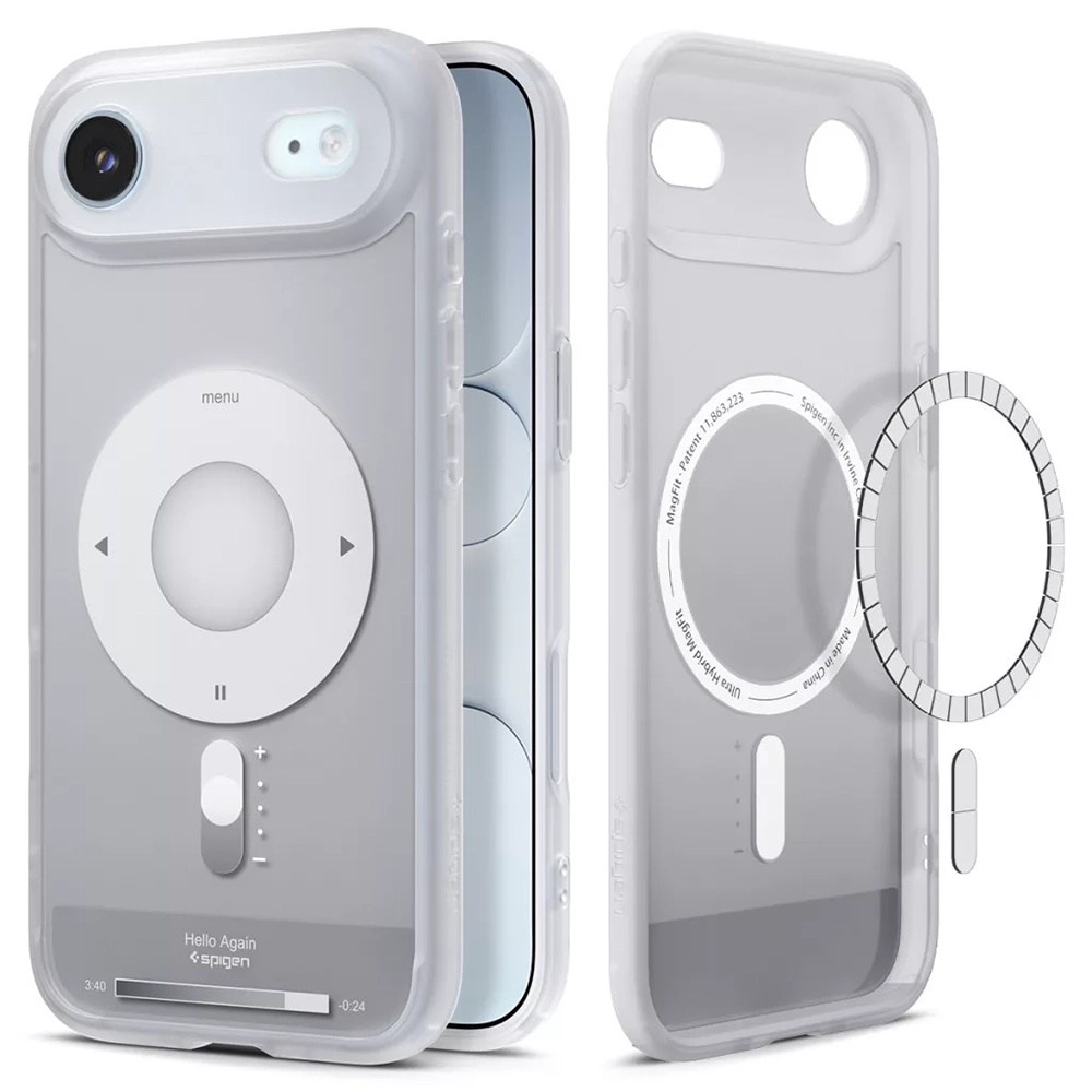 Калъф за iPhone 17 Air - Spigen Ultra Hybrid Classic MagSafe ( ACS10322) - Сребрист