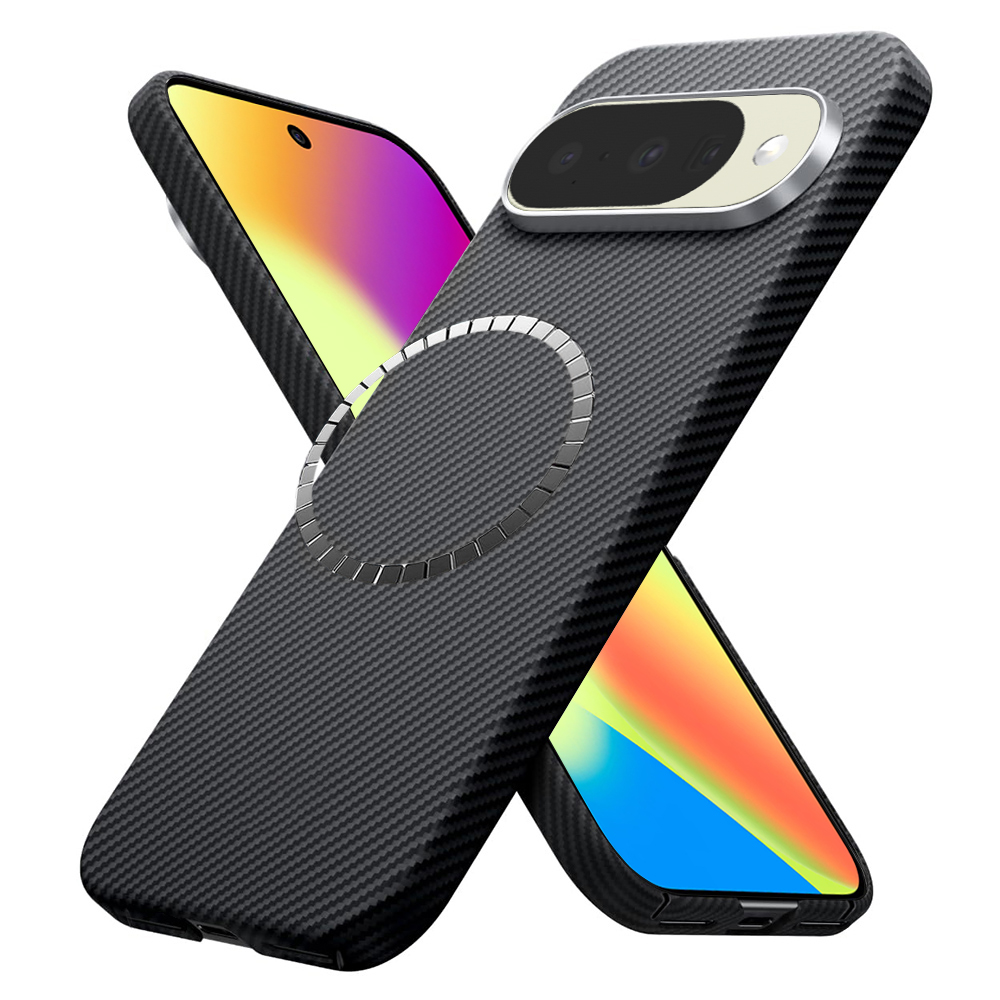 Калъф за Google Pixel 10 / Pixel 10 Pro - Techsuit Aramid Fiber MagSafe - Черен