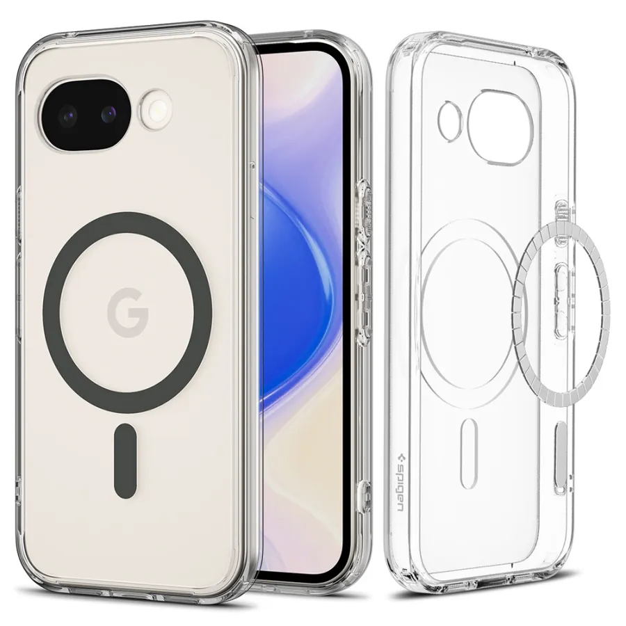 Калъф за Google Pixel 10a - Spigen Ultra Hybrid MagSafe (ACS11277) - Прозрачен Графитен