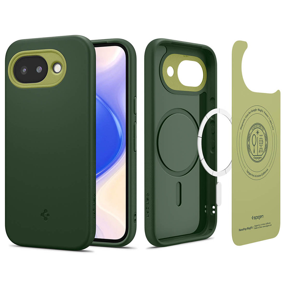 Калъф за Google Pixel 10a - Spigen Caseology Nano Pop MagSafe (ACS11288) - Avo Зелен