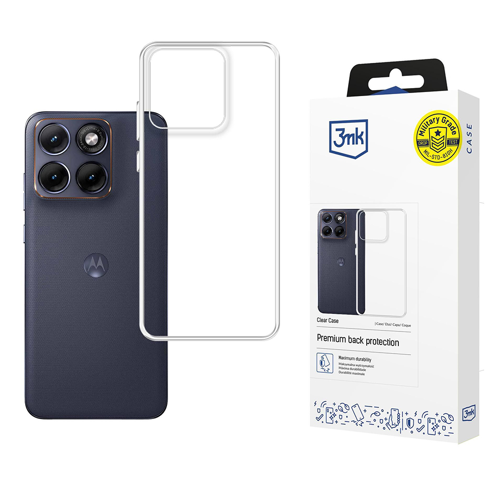 Калъф за Motorola Edge 70 Fusion - 3mk Прозрачен Case - Прозрачен
