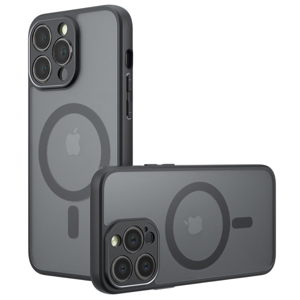 Калъф за iPhone 12 Pro Max - Techsuit PureFrost MagSafe - Frosted Черен