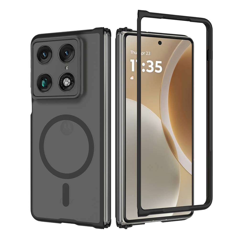 Калъф за Motorola Razr Fold - Techsuit PureFrost MagSafe - Frosted Черен