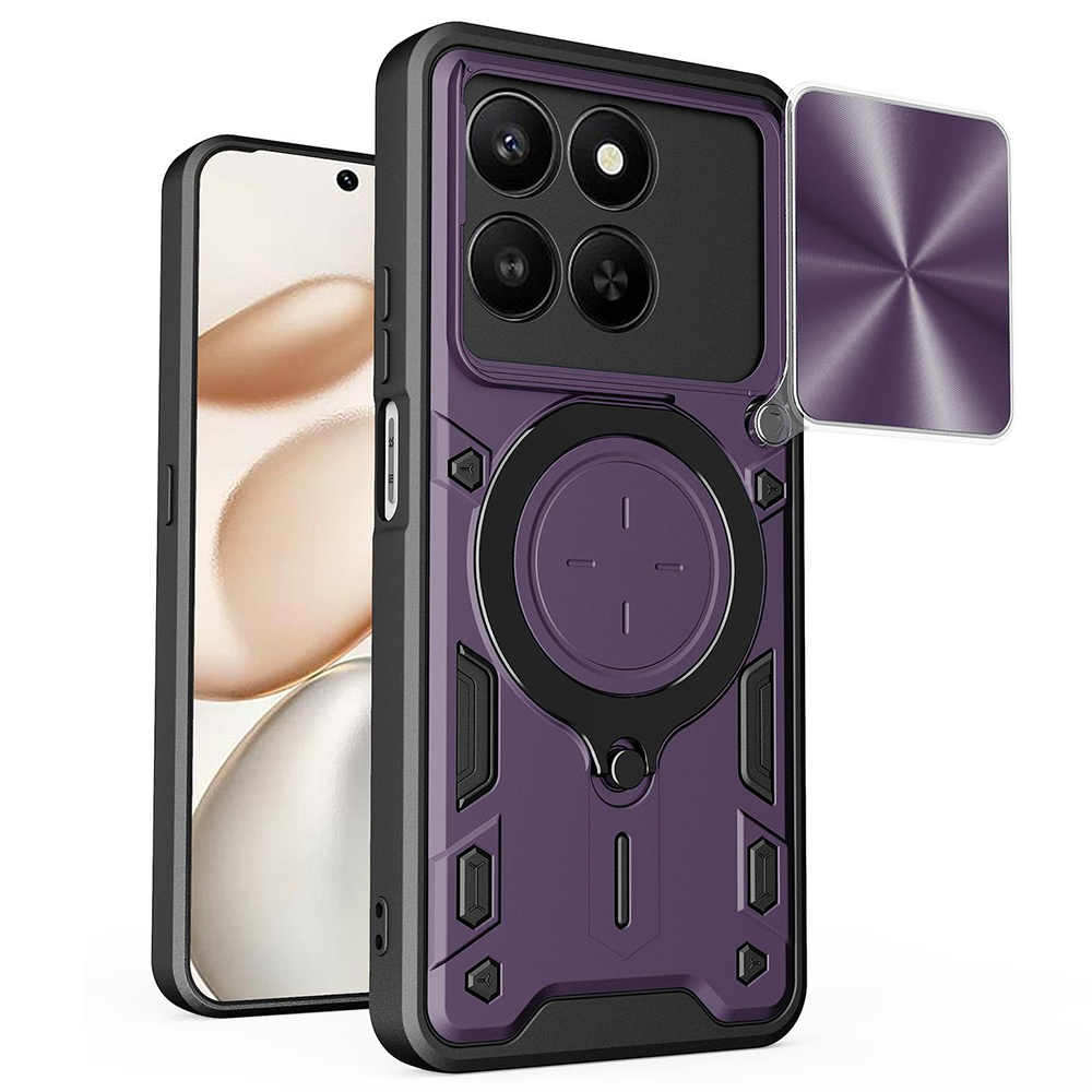 Калъф за Honor 400 Smart 5G / 400 Smart 4G / X7d 4G - Techsuit CamGuard Pro - Лилав