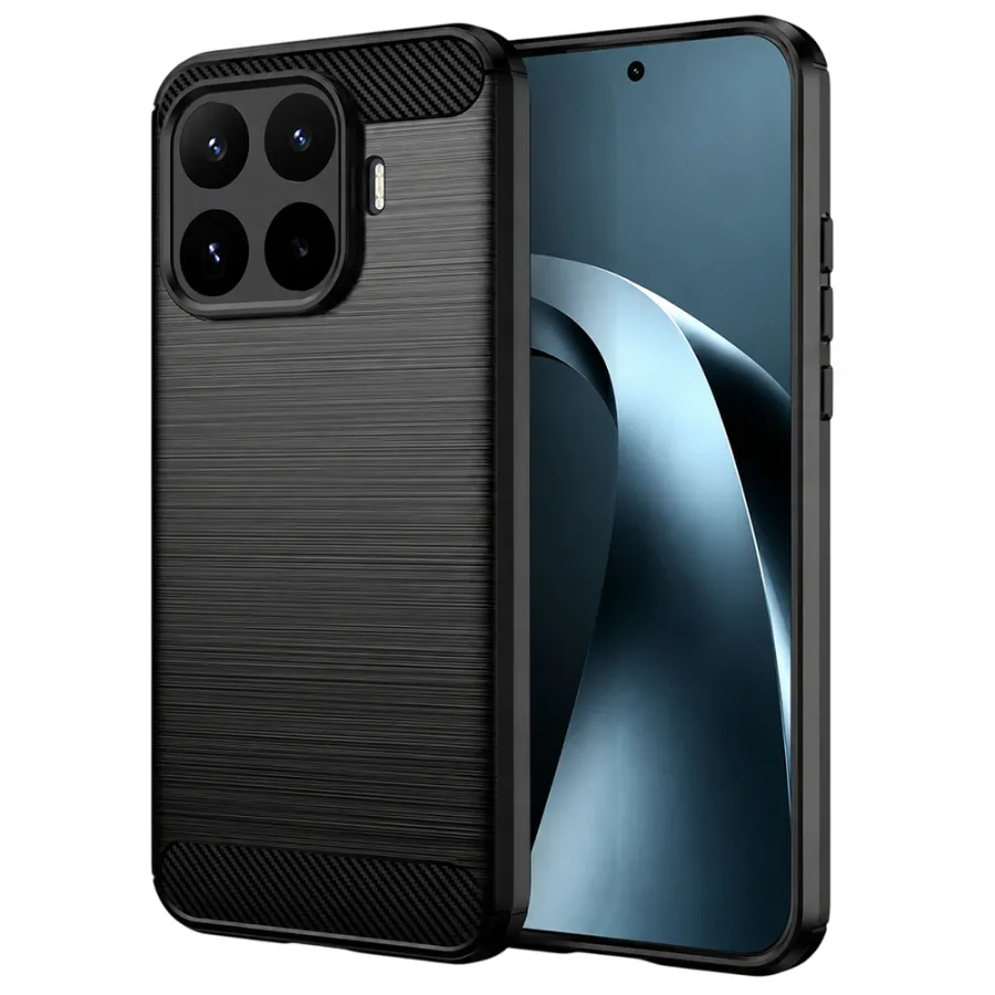 Калъф за Xiaomi 17T Pro - Techsuit Carbon Silicone - Черен
