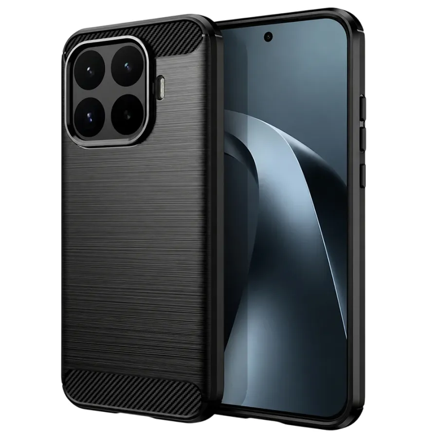 Калъф за Xiaomi 17T - Techsuit Carbon Silicone - Черен