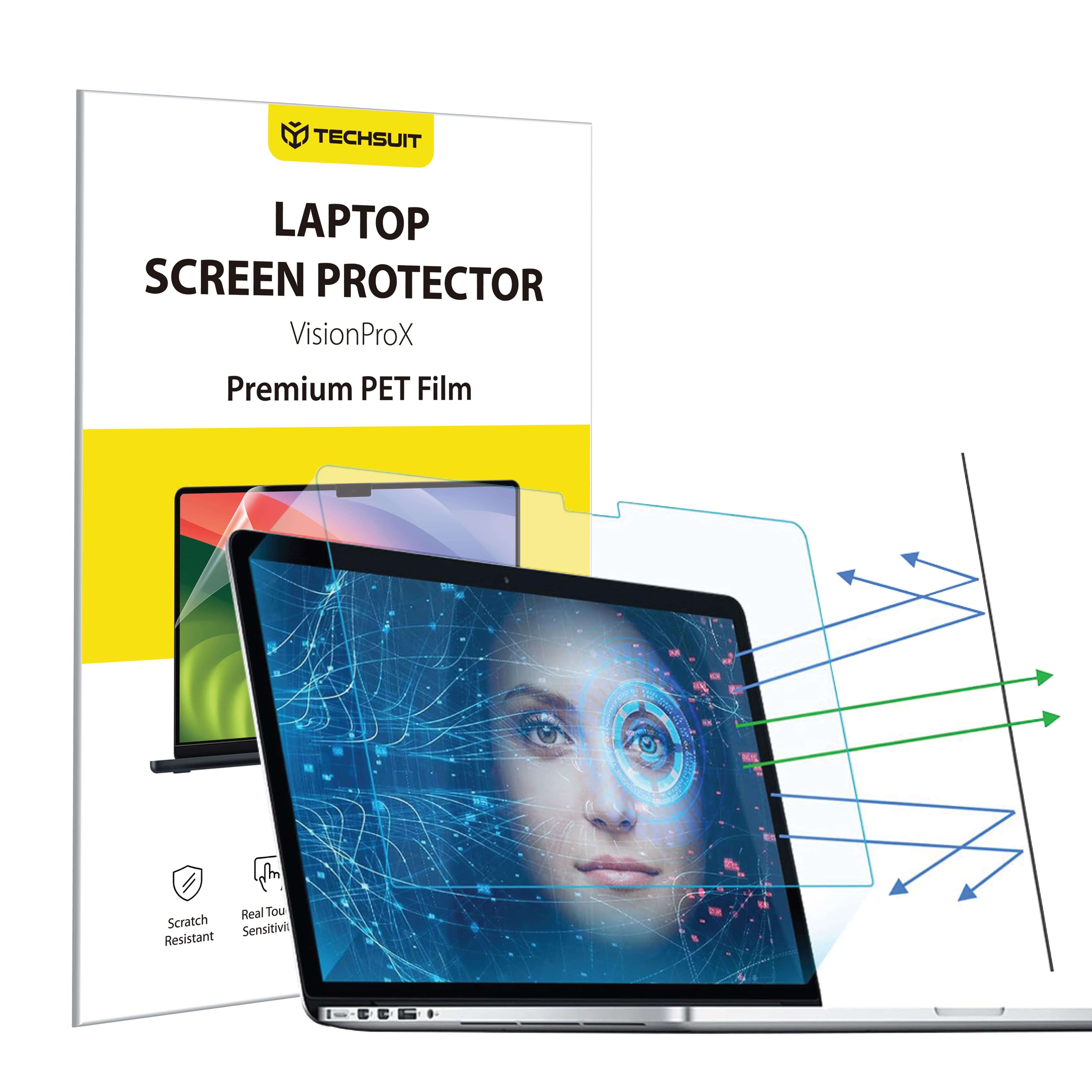 Калъф за MacBook Air 15" (2023 / 2024) -Techsuit VisionProX Anti-Син Light - Прозрачен