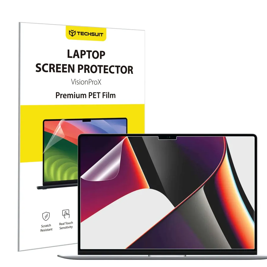 Калъф за MacBook Pro 16" 2024 (2024 / 2026) -Techsuit VisionProX Anti-Син Light - Matte Прозрачен