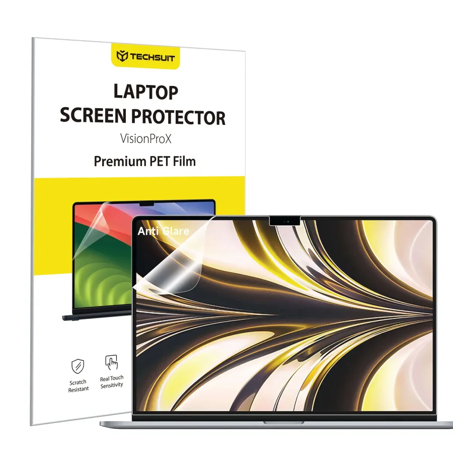 Калъф за MacBook Air 13" 2024 -Techsuit VisionProX Anti-Син Light - Matte Прозрачен