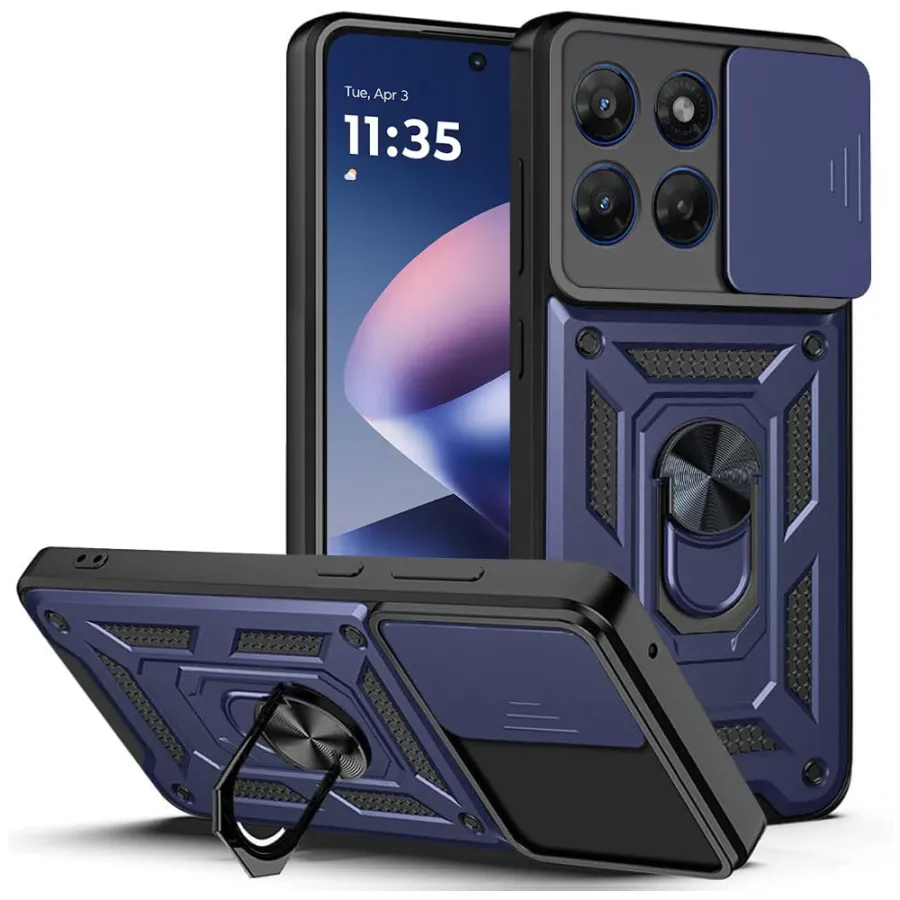 Калъф за Motorola Moto G37 / G47 - Techsuit CamShield Series - Син