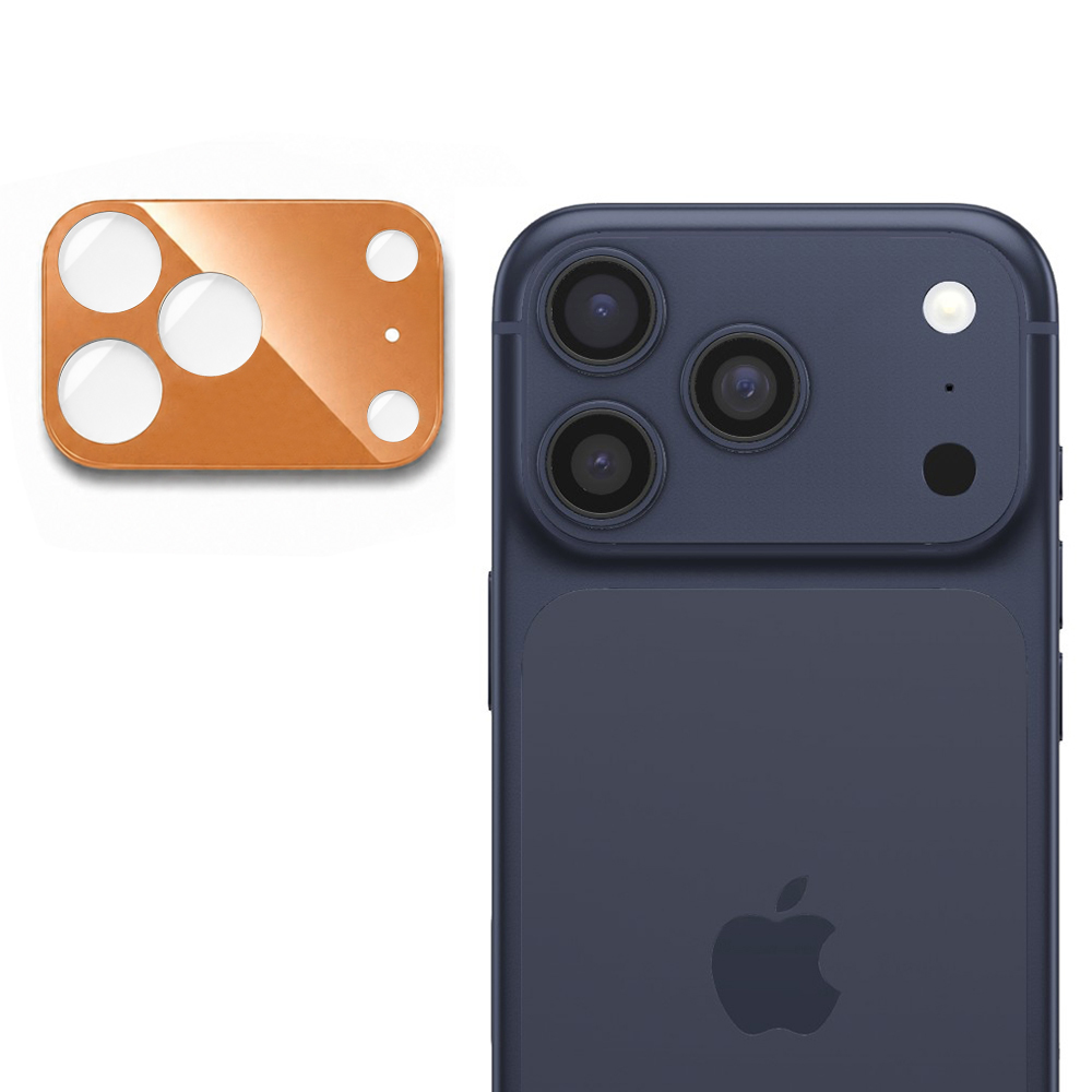 Калъф за камера за iPhone 17 Pro - Techsuit Full Camera Glass - Оранжев