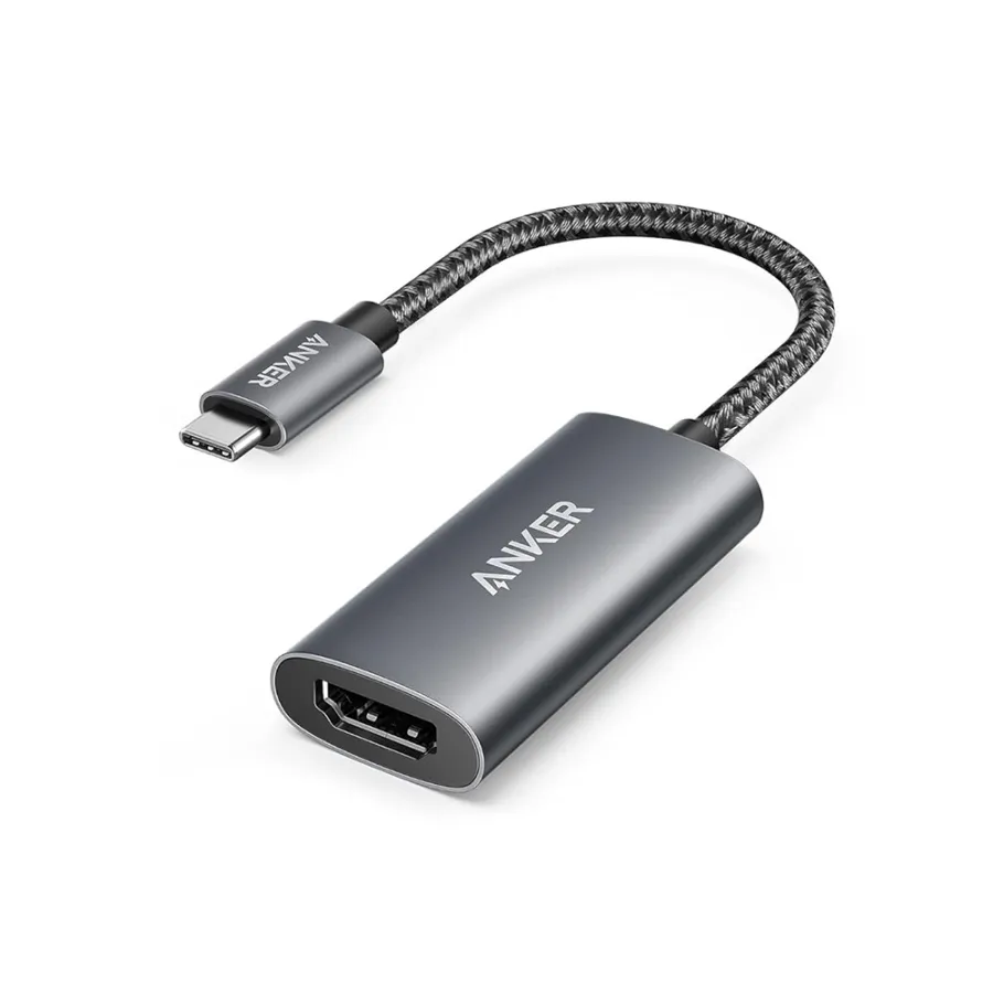 Plug & Play адаптер, USB-C, HDMI 4K@60Hz - Anker (A83120A2) - Сив