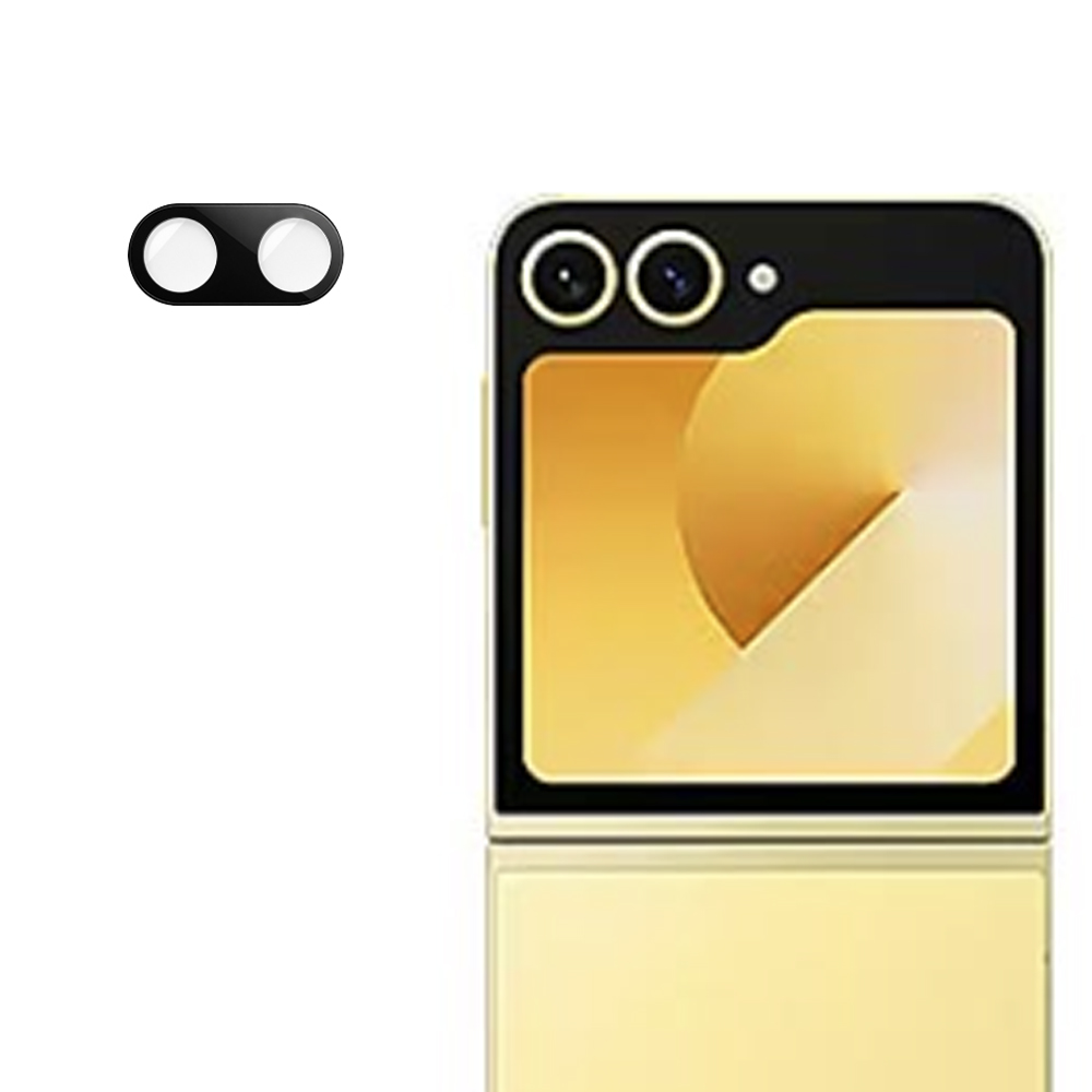 Капак за камера за Samsung Galaxy Z Flip6 / Flip7 FE - Techsuit Full Camera Glass - Черен