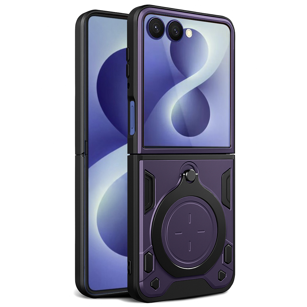 Калъф за Samsung Galaxy Z Flip8 - Techsuit CamGuard Pro - Лилав
