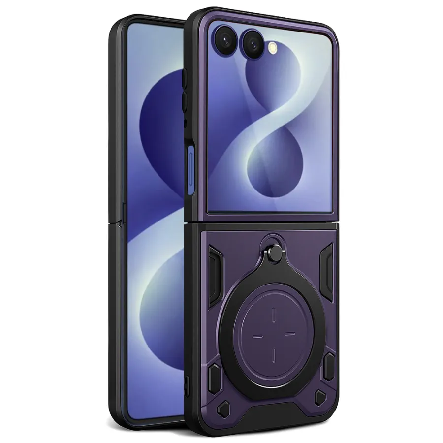 Калъф за Samsung Galaxy Z Flip8 - Techsuit CamGuard Pro - Лилав