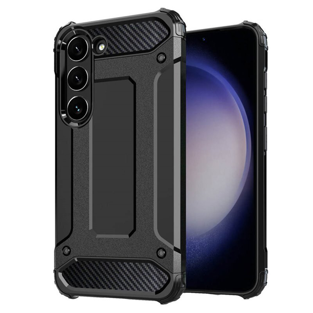 Калъф за Samsung Galaxy S23 - Techsuit Hybrid Armor - Черен