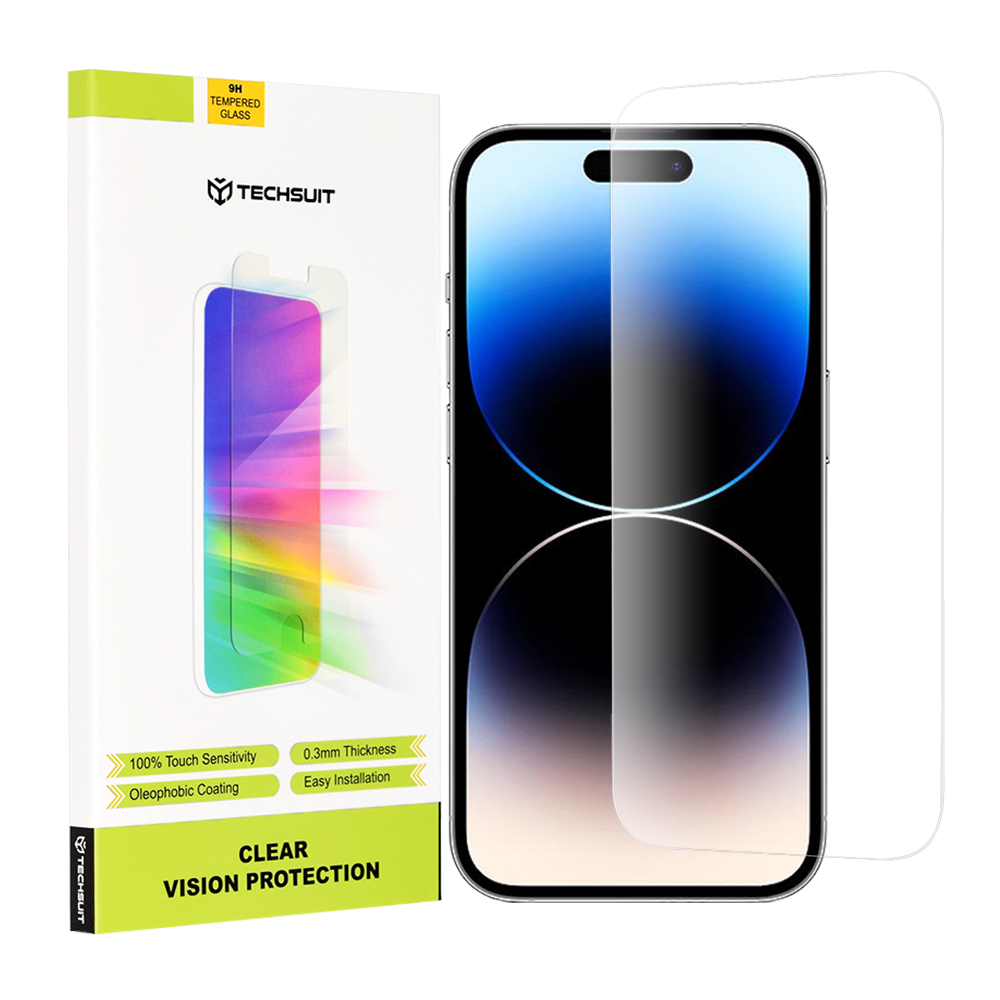Калъф за iPhone 14 Pro - Techsuit Прозрачен Vision Glass - Прозрачен