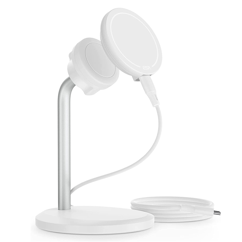 Безжично зарядно устройство Apple MagSafe - ESR HaloLock Shift - бяло