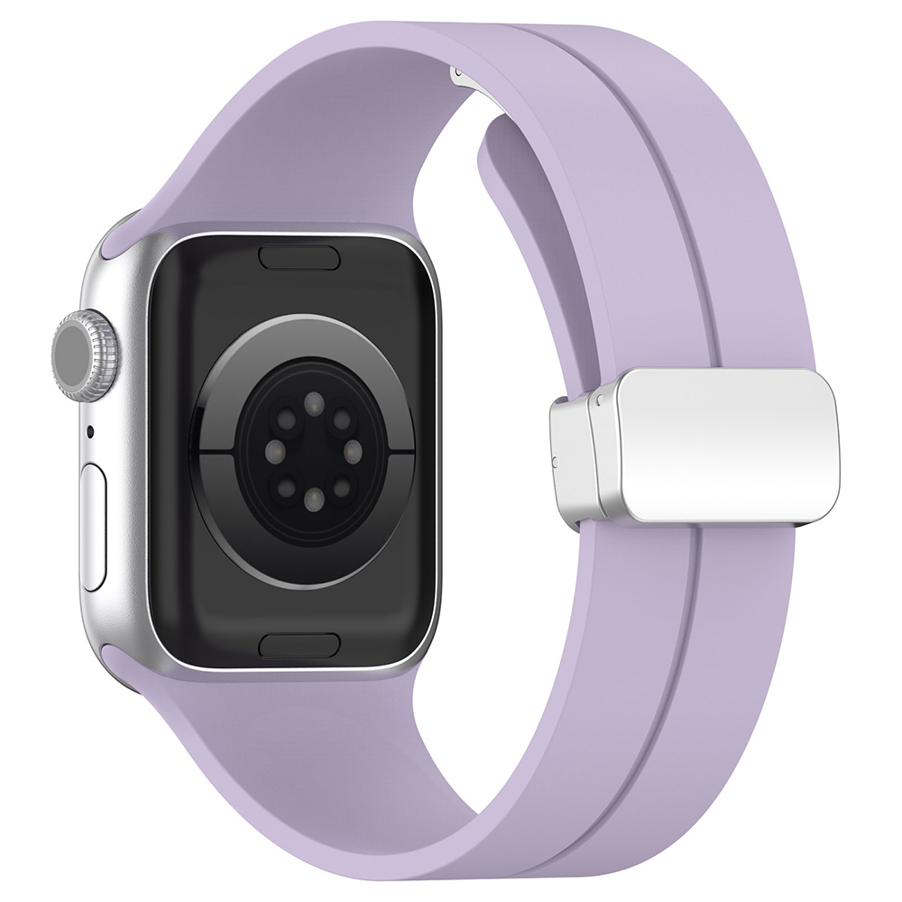 Каишка за Apple Watch 1/2/3/3/4/4/5/5/6/6/7/8/7/8/9/9/10/11/SE/SE 2/SE 3/Ultra/Ultra 2/Ultra 3 (42/44/45/46/49 мм) - Каишка за часовник Techsuit (W011) - Лилав