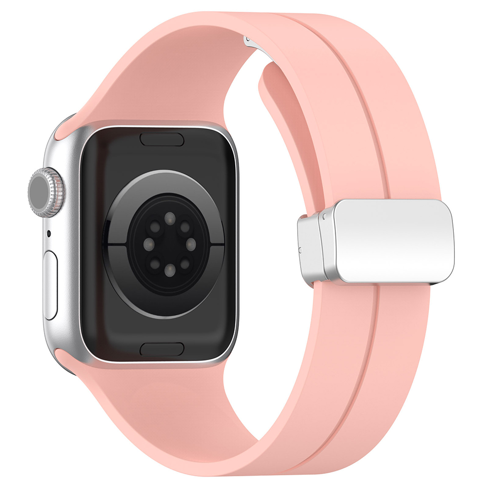 Каишка за Apple Watch 1/2/3/3/4/4/5/5/5/6/6/7/8/7/8/9/9/10/10/11/SE/SE 2/SE 3 (38/40/41/42mm) - Techsuit Watchband (W011) - Розов