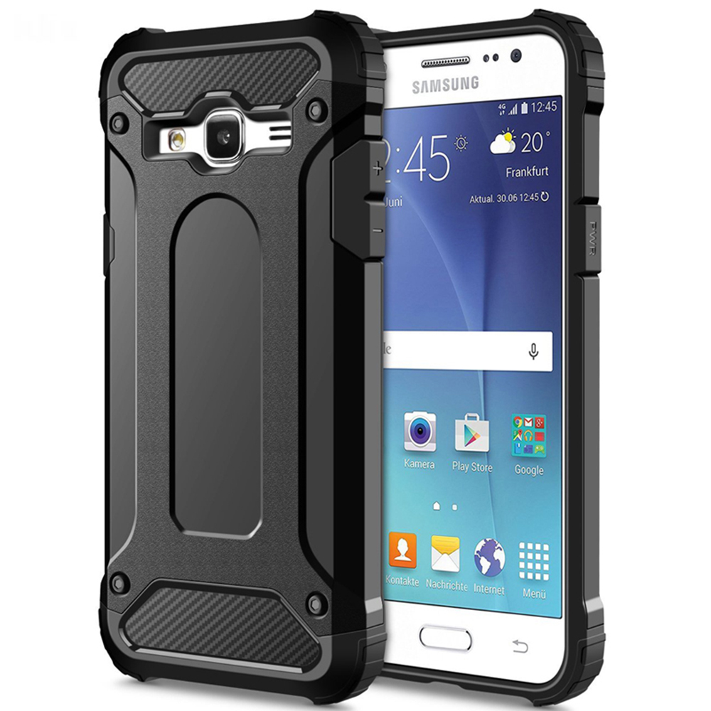 Калъф за Samsung Galaxy J5 SM-J500 - Techsuit Hybrid Armor - Черен