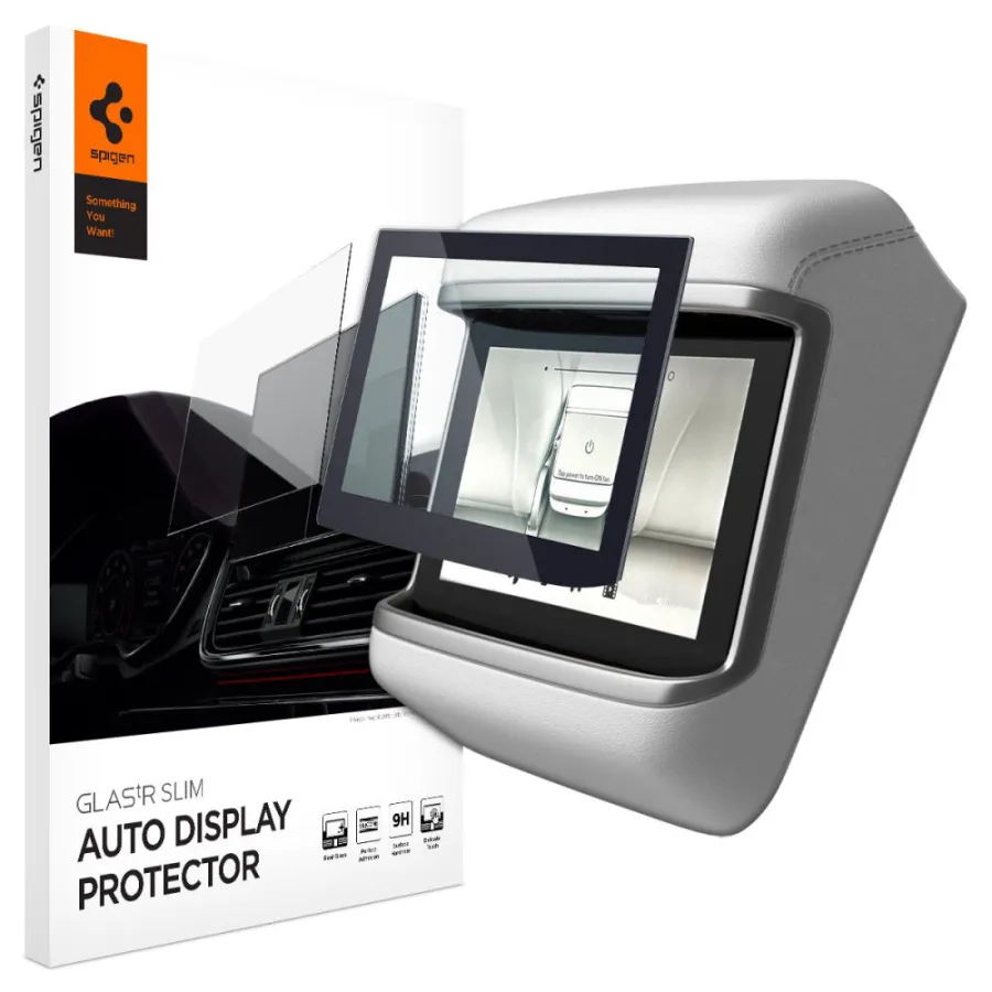 Фолио за автомобилен дисплей за Tesla Model X 2022 / Model S 2021 - Spigen Glas.tR Slim Anti-Glare - Черно