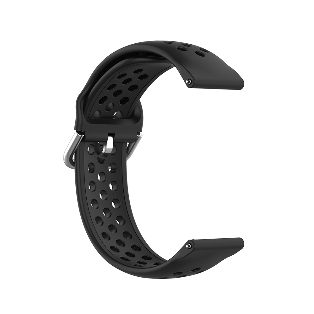 Каишка за часовник за Samsung Galaxy Watch 4/5/Active 2, Huawei Watch GT 3 (42 мм)/GT 3 Pro (43 мм) - Каишка за часовник Techsuit 20 мм (W004) - Черна