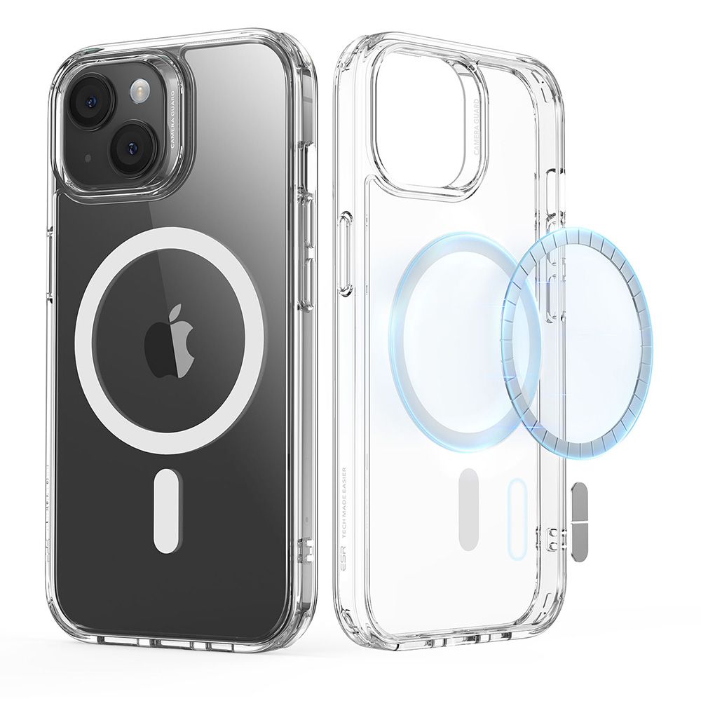 Калъф за iPhone 15 Plus - ESR Classic Classic Hybrid HaloLock - Прозрачен