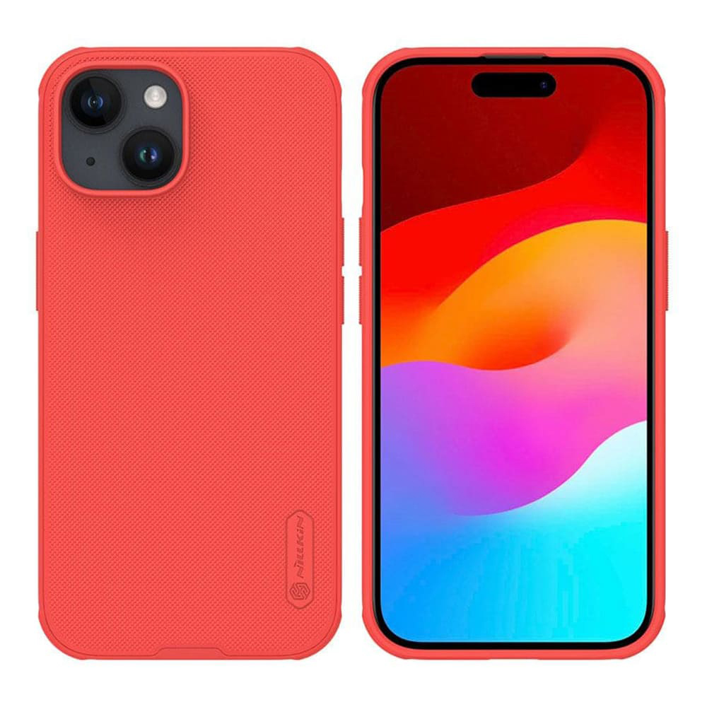 Калъф за iPhone 15 Plus - Nillkin Super Frosted Shield - Червен