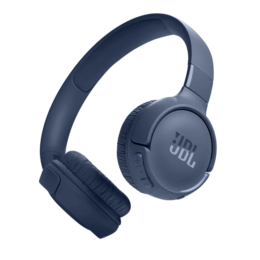 Bluetooth on-ear слушалки с микрофон, сгъваеми - JBL (Tune 520) - сини